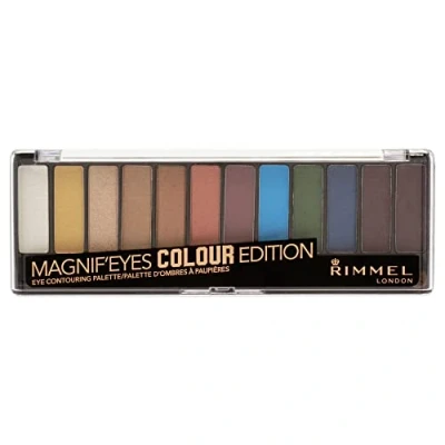 Image of Rimmel Magnif&#039;eyes 12 Pan Eyeshadow Palette, Bold Edition, 14 g, Powder