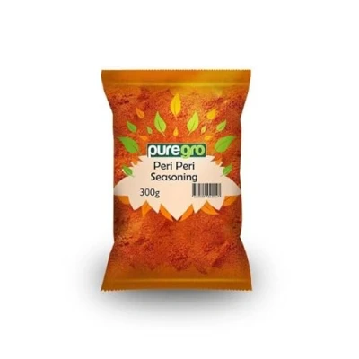 Image of Puregro Peri Seasoning 300g Pack of 1 Blend with Bird&#039;s Eye Chillies &amp; Herbs Spicy Zingy Premium Quality Product.
