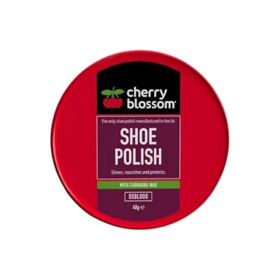 Image of DTD QUALITY MATTERS Cherry Blossom Shoe Polish Shines, Nourishes &amp; Protects With Carnauba Wax Available In All Styles Preventing Footwear From Cracking Traditional Colours (OXBLOOD)