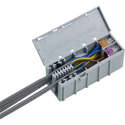 Image of WAGOBOX Electrical Junction Box for 222 &amp; 773 Connectors, Pack of 3