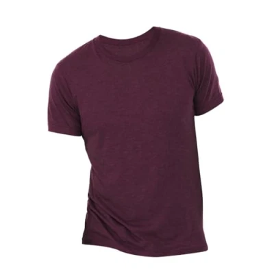 Image of Bella+Canvas Maroon Tri Blend Unisex Short Sleeve Tee Size XS