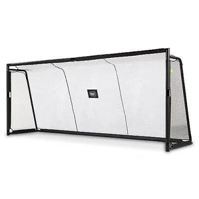 Image of EXIT Forza Steel Football Goal Extra Large For Children Includes Solid Anchoring System in the Garden Train your Skills 16.4x6.6ft Black