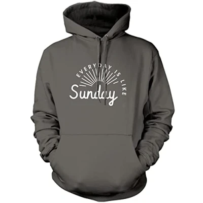 Image of Everyday is Like Sunday Unisex Hoodie Grey XX Large