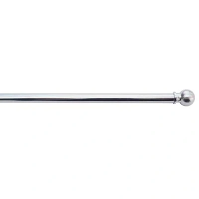 Image of ATELIERS 28 2 x Tringle de vitrage Extensible avec Embout Boule Ronde diamètre 7 Métal (Chrome