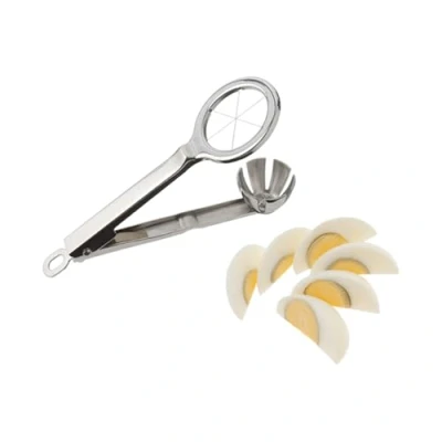 Image of Tellier Egg Wedge Cutter Stainless steel. Cuts eggs into 6 wedges.