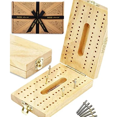 Image of Jaques of London Folding Cribbage Board No Cards Premium Amazing Games Perfect Game Since 1795
