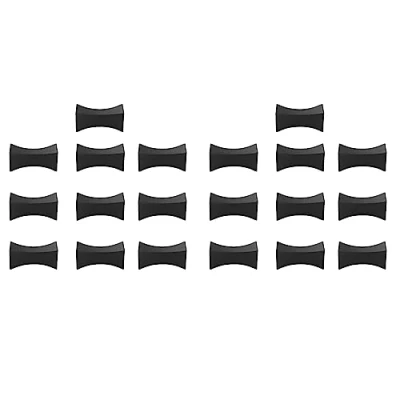 Image of Kiudduy 20PCS Chopsticks Rest Little Stands Spoon Fork Holder Set Utensil Cutlery Stand Black