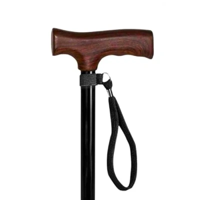 Image of Lifeswonderful Walking Stick or Cane Wrist Cord Lanyard Strap (Black)