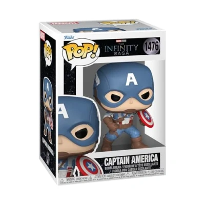 Image of Funko POP! Marvel: MCU Archives Cafa Ca Captain America Collectable Vinyl Figure Gift Idea Official Merchandise Toys for Kids &amp; Adults Movies Fans Model Collectors