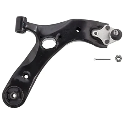 Image of 4806812300 Suspension Arm FEBI BILSTEIN 43057 with crown nut Front Axle Right, Lower Control Steel TOYOTA: Auris Hatchback, Hatchback