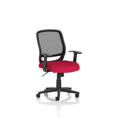 Image of Mave Task Operator Chair Black Mesh With Arms Bespoke KCUP1262