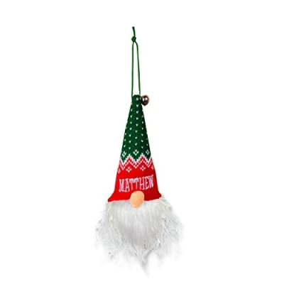 Image of History &amp; Heraldry Light Up Gonk Pre personalised Christmas Hanging Decoration Matthew 00269860584