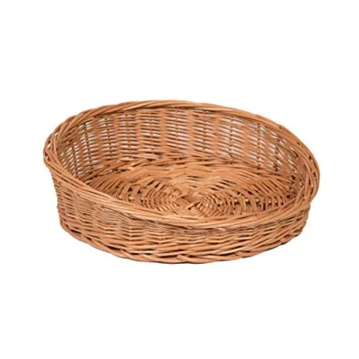 Image of Prestige Wicker Round Sloping Display Basket, Brown, One Size