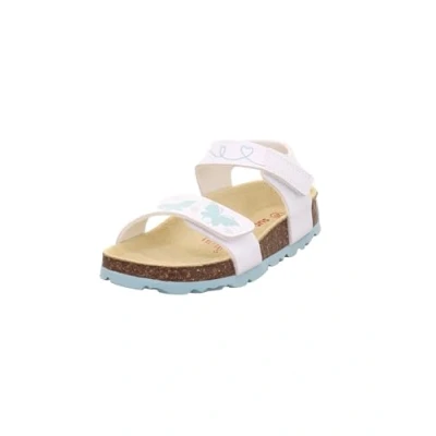 Image of Superfit Fussbettpantoffel Mule, White Turquoise 1030, 10 UK Child