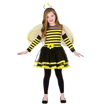 Image of Wicked Costumes Girls Bumblebee Fancy Dress Costume Large (8 10 Years)