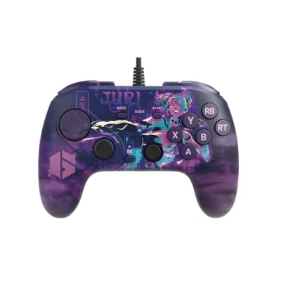 Image of HORI Fighting Commander OCTA (Street Fighter 6 Juri Edition) for Windows PC Tournament Grade Wired Fightpad Officially Licensed by Capcom