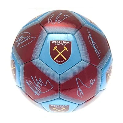 Image of West Ham United FC Signature Football (One Size) (Claret Red/Blue)