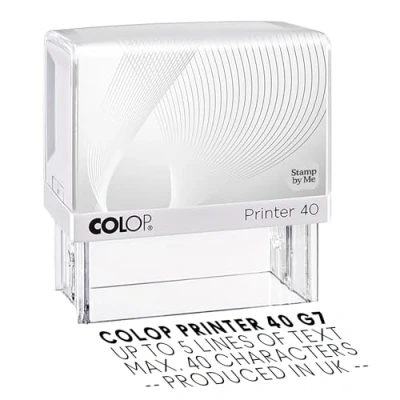 Image of Stamp by Me Custom Self inking Rubber Personalized Engraving Black Ink Printy (58x22mm)