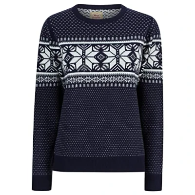 Image of Tokyo Laundry Women&#039;s Ice Crystal Jacquard Nordic Fairisle Novelty Christmas Jumper