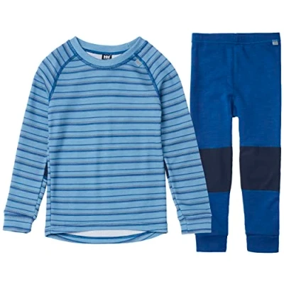 Image of Helly Hansen K HH Graphic LIFA Merino Set Kids Unisex Baby Troope Blue