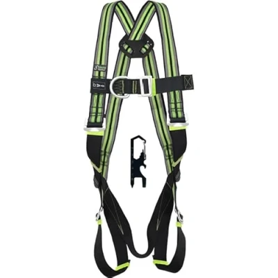 Image of Kratos Safety Mune 3 Two Point Harness, Includes Multi Tool with 5 Adjustment Buckles, PSA, EN 361