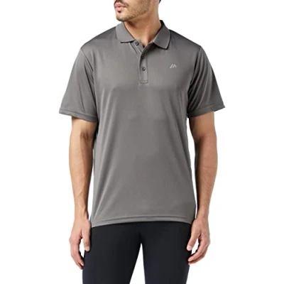 Image of martes Men&#039;s Solo Functional Polo Shirt, Mens, 28405, Castlerock/Reflective, XXL