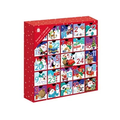 Image of Giftmaker Christmas Fill Your Own Cute Festive Santa &amp; Friends Advent Calendar