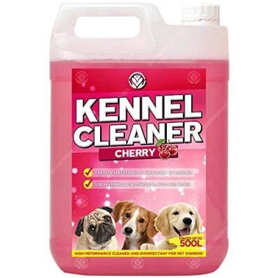 Image of GardenersDream Kennel Cleaner 1 x 5L Professional Safe Dog Cat Pet Odour Remover and Disinfectant 5 Litre Fragrance Fresh Concentrate 2 in Simply Mix Spray Solution (Cherry)