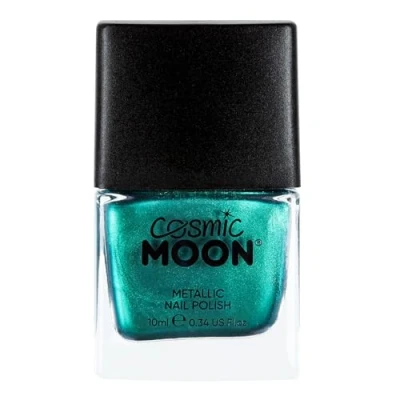 Image of Metallic Nail Polish by Cosmic Moon Green Highly pigmented Varnish 10ml