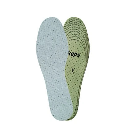 Image of Kaps Soft Latex Adult Unisex Cut to Size Fit Foam Shoe Insoles Inserts, Comfortable Perforated and Cotton Prevent Odour Absorb Moisture Multicolour