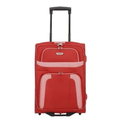 Image of paklite hand luggage suitcase with 2 wheels, small travel suitcase, Orlando, classic soft trolley in a timeless design, 53 cm, 37 liters