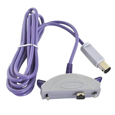 Image of Link Cable Compatible with Game Boy Advance and for Gamecube Purple 1.8m
