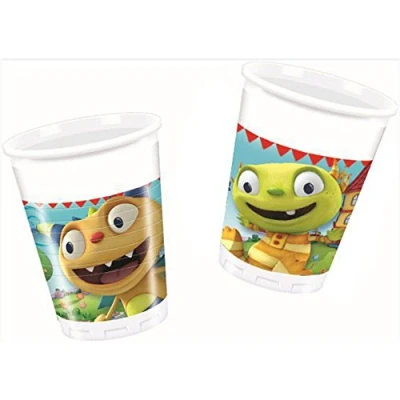 Image of Unique Party 71753 200ml Disney Henry Hugglemonster Plastic Cups, Pack of 8