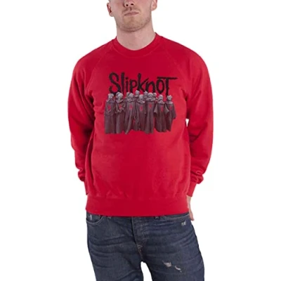 Image of Slipknot Sweatshirt We are not Your Kind Choir Band Logo Official Unisex Red M