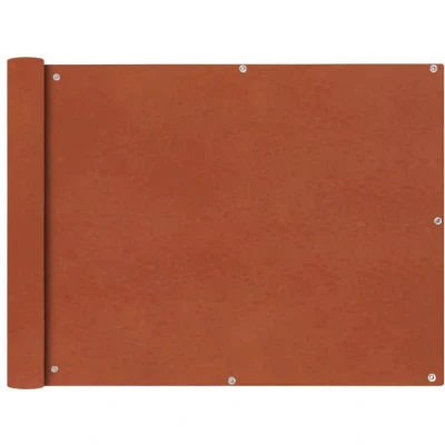 Image of vidaXL Balcony Screen Oxford Fabric 90x600 cm Terracotta