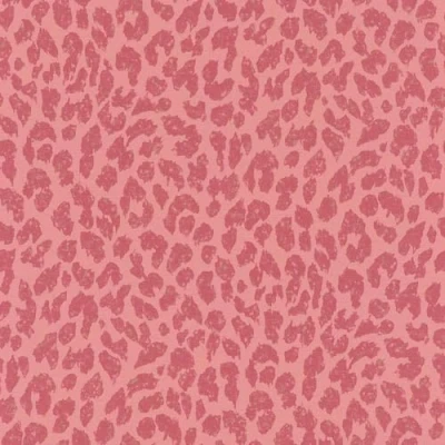 Image of Leopard Print Pink Wallpaper Modern Contemporary Feature Wall Textured Metallic Effect Paste The Vinyl