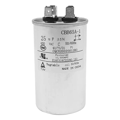 Image of DollaTek 25uF CBB65 Capacitor Motor Running for Air Conditioner 450VAC SH 40/70/21 50/60Hz