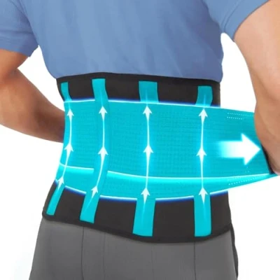 Image of Clever Yellow Premium Back Support Belt, Brace, Lumbar Lower for Men and Women, Braces Pain, Sciatica Pain Relief Products (L)