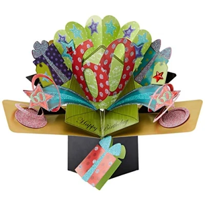 Image of 60th Birthday Pop Up Greeting Card Original Second Nature 3D Cards
