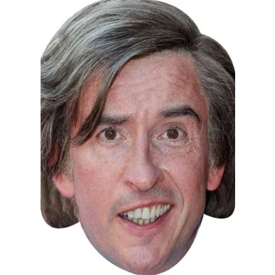 Image of FoxyPrinting Alan Partridge Celebrity Cardboard Party Face Mask Fancy Dress