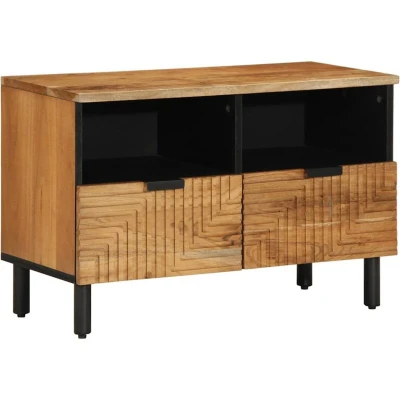 Image of vidaXL TV Cabinet 70x33x46 cm Solid Wood Acacia