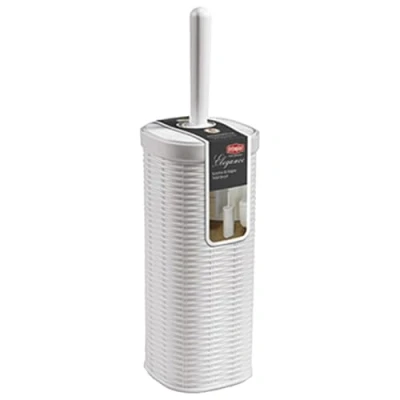 Image of Stefanplast Toilet brush Elegance 11,5x11,5x40cm in white, 11.5 x 40 cm