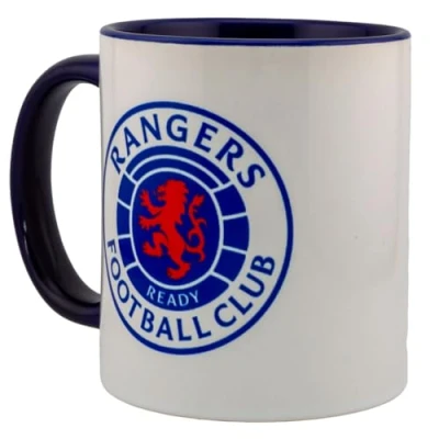 Image of Rangers FC Inner Two Tone Mug (One Size) (White/Navy Blue)