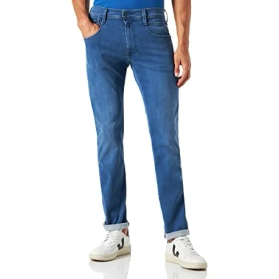 Image of Replay Anbass Pants Forever Slim fit jeans, Men&#039;s, Size: 32x32, Medium blue