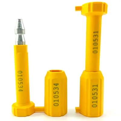 Image of Container Bolt High Security Lock Seal for Shipping Containers Tag Tamper Evident Label Trcuks (10pcs x Yellow)