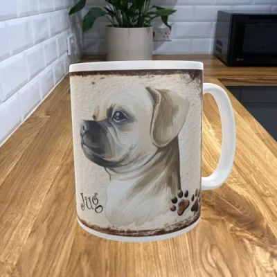 Image of Shawprint Limited JUG Dog 11oz Coffee Mug My Dog&#039;s Rules Theme 736DRMUG