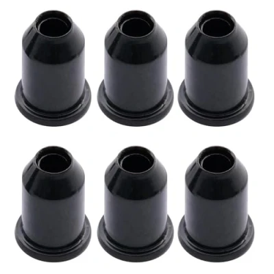 Image of Musiclily Vintage Guitar Through Body Smooth String Mounting Ferrules, Black(6 Pieces)