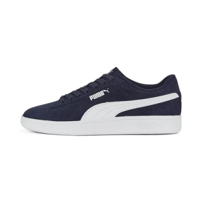 Image of PUMA Smash 3.0 SD JR Sneaker, Navy White, 3.5 UK