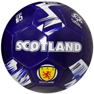 Image of Loops Size 5 SCOTLAND Football All Weather 32 Panel 2mm PVC Garden Park School