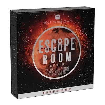 Image of Talking Tables Mars Space Themed Escape Room Game at Home, Host Your Own Games Night with Interactive Elements, for Birthday, Dinner Party, Entertainment Adults, Teenagers